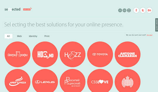 25种美观又具创意的导航菜单/ navmenus07