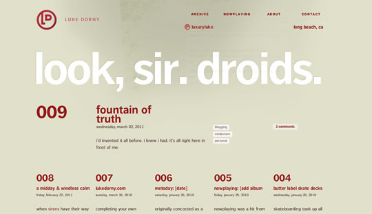 25种美观又具创意的导航菜单/ navmenus15