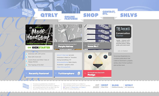 25种美观又具创意的导航菜单/ navmenus22