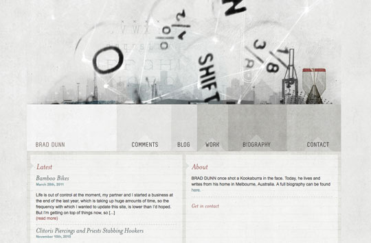 25种美观又具创意的导航菜单/ navmenus02