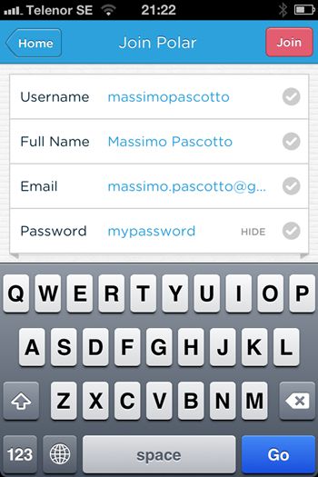 移动应用注册表单必死！