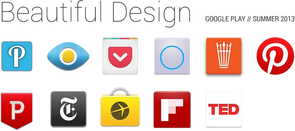 Google Play 2013年夏季最优美应用设计集合