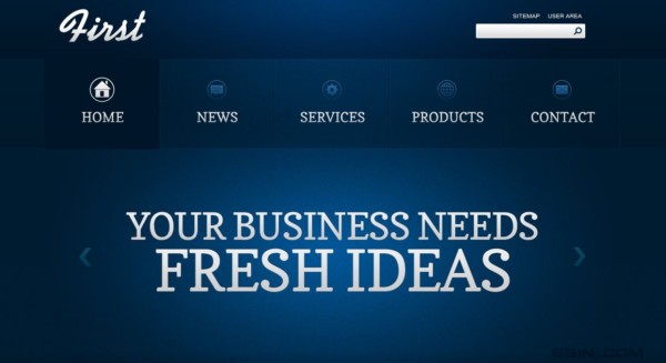免费的企业版本HTML网站模板 - 高效商业 